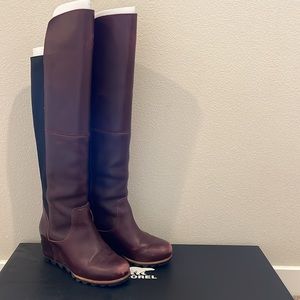 Sorel Fiona Over The Knee Wedge Boot Size 8.5 with box